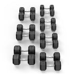 10KG-25KG HEX DUMBBELL SET - 7 PAIRS - 245KG PACKAGE