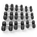 10KG-30KG HEX DUMBBELL SET - 9 PAIRS - 360KG PACKAGE