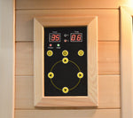 INFRARED SAUNA 3 PERSON FULL GLASS FRONT PANEL