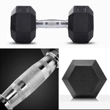 HEX DUMBBELL PACKAGE - 5KG TO 25KG - (285KG)- WITH RACK