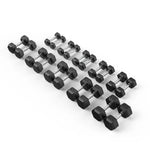 1KG-10KG HEX DUMBBELL SET - 10 PAIRS - 110KG PACKAGE