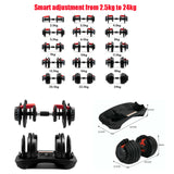 24KG SMART ADJUSTABLE DUMBBELLS