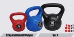 6KG-16KG KETTLEBELL SET - 32KG PACKAGE