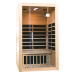 INFRARED SAUNA 2 PERSON FULL GLASS FRONT PANEL