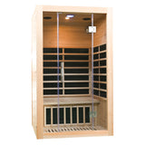 INFRARED SAUNA 2 PERSON FULL GLASS FRONT PANEL