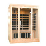INFRARED SAUNA 3 PERSON FULL GLASS FRONT PANEL