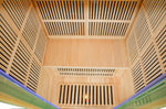 INFRARED SAUNA 2 PERSON FULL GLASS FRONT PANEL
