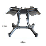 SMART ADJUSTABLE DUMBBELL PACKAGE (80KG) WITH RACK