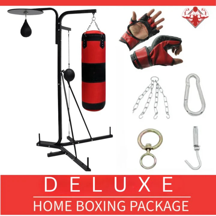 3 IN 1 BOXING PACKAGE PUNCHING BAG + SPEEDBALLS + GLOVES – Power Gym ...