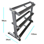 HEAVY DUTY 3 TIER HEX DUMBBELL WEIGHT RACK