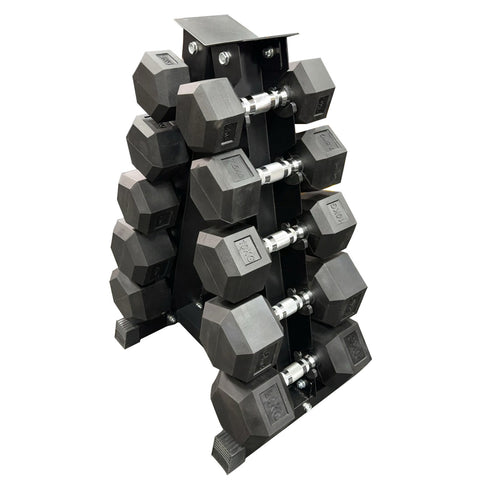 HEX DUMBBELL PACKAGE - 5KG TO 20KG - (115KG) - WITH RACK