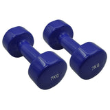 VINYL CAST IRON PVC COATED DUMBBELLS (PAIRS)