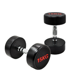 COMMERCIAL GRADE - RUBBER COATED ROUND DUMBBELLS (PAIRS)