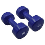 VINYL CAST IRON PVC COATED DUMBBELLS (PAIRS)