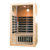 INFRARED SAUNA 2 PERSON FULL GLASS FRONT PANEL