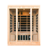 INFRARED SAUNA 3 PERSON FULL GLASS FRONT PANEL