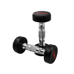 COMMERCIAL GRADE - RUBBER COATED ROUND DUMBBELLS (PAIRS)