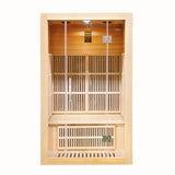 INFRARED SAUNA 2 PERSON FULL GLASS FRONT PANEL