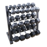 HEX DUMBBELL PACKAGE - 5KG to 25KG - (235KG)- WITH RACK