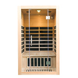 INFRARED SAUNA 2 PERSON FULL GLASS FRONT PANEL