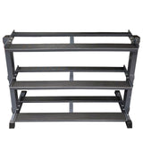 HEAVY DUTY 3 TIER HEX DUMBBELL WEIGHT RACK