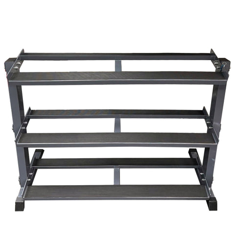 HEAVY DUTY 3 TIER HEX DUMBBELL WEIGHT RACK
