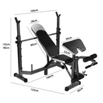 MULTIFUNCTION ADJUSTABLE BENCH PRESS 9 IN 1