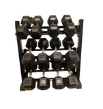 HEX DUMBBELL PACKAGE - 5KG TO 25KG - (285KG)- WITH RACK