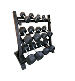 HEX DUMBBELL PACKAGE - 2.5KG TO 25KG - (155KG)- WITH RACK